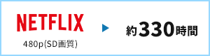 NETFLIX 約330時間